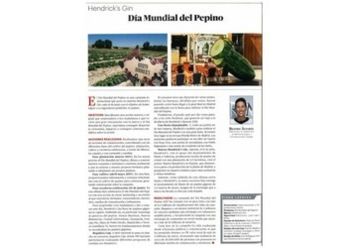 El Día Mundial del Pepino, entre las mejores estrategias de comunicación del 2017